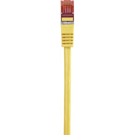Renkforce RF-5191076 RJ45 Netzwerkkabel, Patchkabel CAT 6 S/FTP 10.00 m Gelb mit Rastnasenschutz, ve