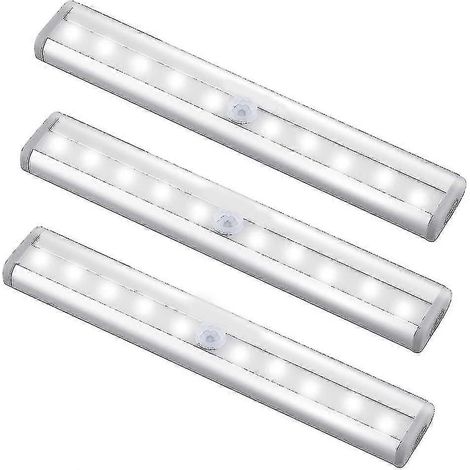 Bandeau lumineux sans fil à détecteur de mouvement (10 LED, lot de 3) pour penderie (1/5)