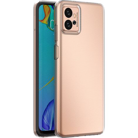 Ultra Clear 0,5 mm Hülle kompatibel mit Motorola Moto G32 dünne Abdeckung transparent (1/5)
