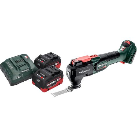 Metabo MT 18 LTX BL QSL Akku Multitool 18 V Brushless Starlock Plus + 2x LiHD Akku 5,5 Ah + Ladegerät (1/5)