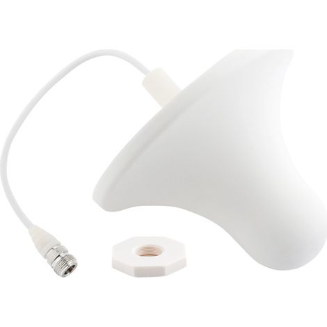 Adecuada para antenas de techo tipo domo de banda ancha, antena de techo de alta ganancia de 5 dBi, extensor de señal telefónica de 800-2500 MHz, antena de techo para interiores. (1/4)