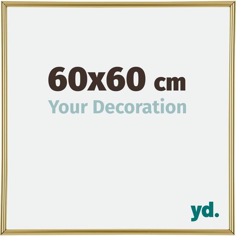 yd. - Cadre photo 60x60 - Or - Plastique - Annecy