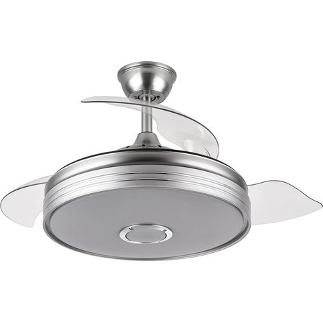 Ventilador DC 72W, 6120 lm, Bluetooth, 3 aspas, 6 posiciones de velocidad, ideal para refrescar y mejorar la circulación del aire en interiores. (1/10)