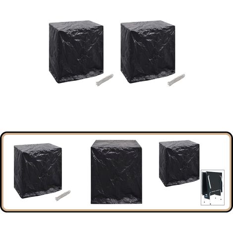 Housses de salon de jardin 2pcs Table de ping-pong 160x55x182cm - Housse De Jardin - Housse De Table De Ping-pong - Protection Extérieure - Imperméable - Résistant Aux UV