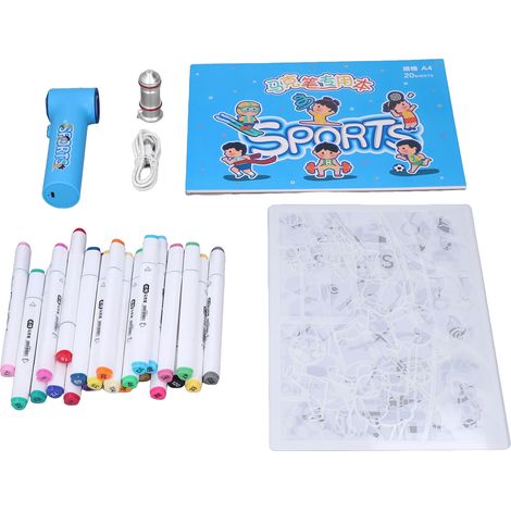 Kit Aérographe Sans Fil Portable Lavable USB Rechargeable Marqueur Électrique Peinture Cadeau Coffret (1/5)