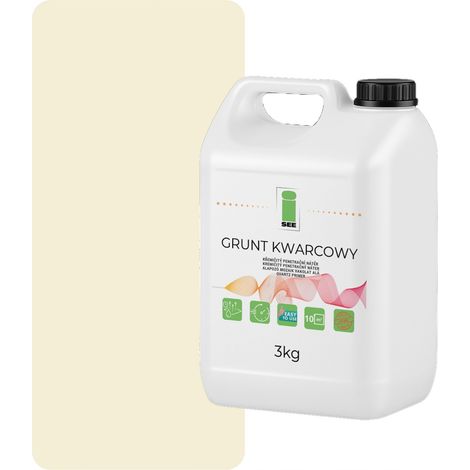 Imprimación de cuarzo para yeso de silicona, 3 kg, blanca ligeramente amarilla F641 (1/5)