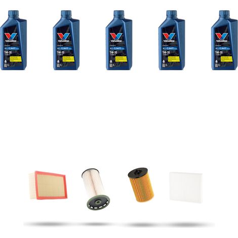 Kit tagliando 4 FILTRI e 5L OLIO compatibile con Skoda Superb III (3V) 1.6 TDI 88kw Dal 2015 (1/5)