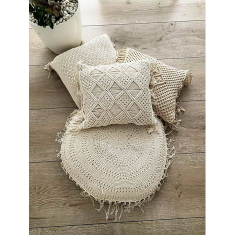 CUSCINO ROTONDO IN MACRAMÉ (1/5)