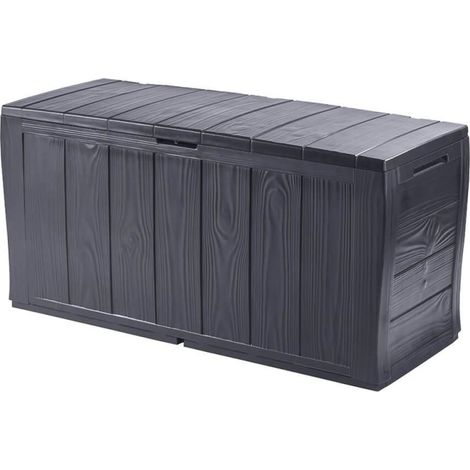 BAULE IN RESINA KETER """SHERWOOD""" GRAFITE CM. 117x45x57,5H (1/6)