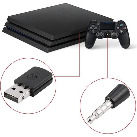 Mini-USB-4.0-Adapter, tragbarer USB-2.0-5V-Adapter für Bluetooth-Dongles, USB-zu-PS4-Adapter für Bluetooth-Audiogeräte mit Bluetooth A2DP, HFP und HSP (1/4)
