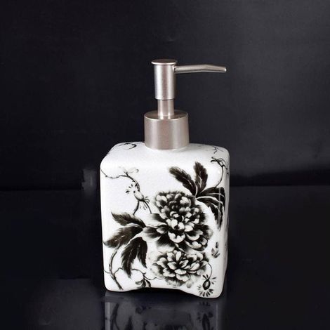 Distributeur de savon vintage moderne - Pompe à lotion en céramique-AquaForge (1/5)