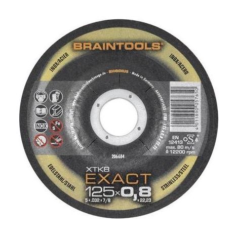 Disque à tronçonner 125 mm – Extra-fin 0,8 mm – Pour acier inoxydable et tôles minces – 206684 (1/5)