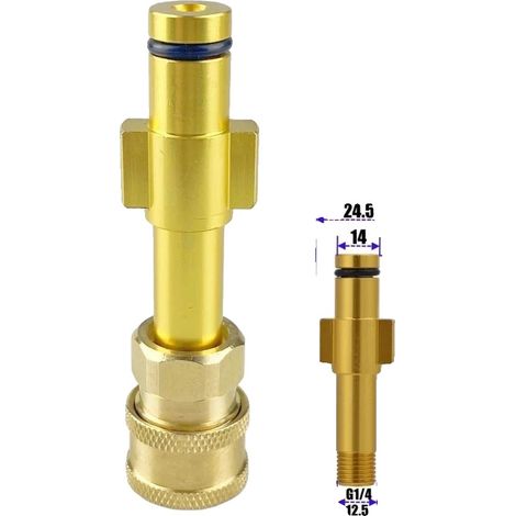 "outputtitle": "Connecteur de nettoyeur haute pression, connexion rapide 1/4", "adaptateur baïonnette , D (1/2)