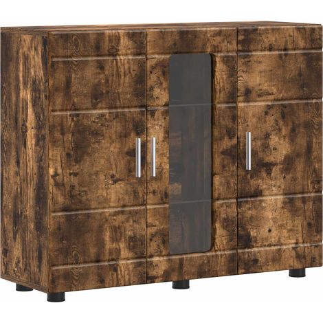 Maison Exclusive - Armadio in Legno Rovere fumé 88,5 x 30,5 x 73 cm (1/5)