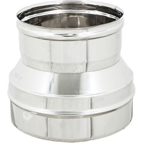 Riduzione inox da m 150 a f variabile spessore 6 decimi aisi 304, diametro 80mm
