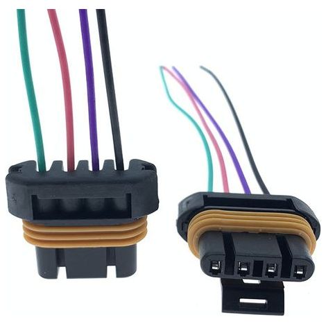 Applicable to the wiring harness connectors of Jinbei, Great Wall, Wuling, BYD, Hafei, Buick, LaCrosse and Delphi oxygen sensors (1/4)