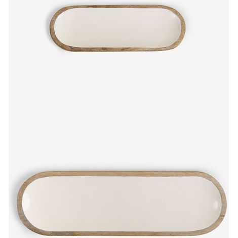 Set di 2 vassoi decorativi in legno di mango Fruela SKLUM            
