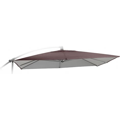 Telo ricambio per Ombrellone Giardino 2,5x2,5 Braccio Alluminio Shadow Brown