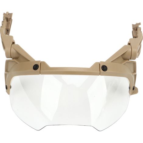 Masque de protection ajustable pour casque MICH PC, visière transparente pour chasse et cyclisme (1/5)