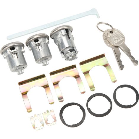 Ensemble de clés pour serrure de porte et de coffre Cutlass, facile à installer, compatible avec les modèles Chevy (référence 654394765282). (1/5)