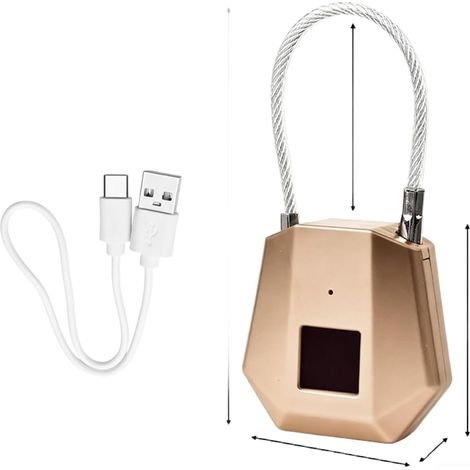 Rechargeable Type C fingerprint electronic lock (1/5)