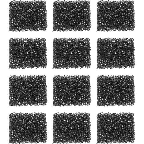 12pcs Replacement Foam Filters 38x30x10mm Compatible with Eversweet 3 Pro Eversweet Solo 2 Eversweet Solo SE Cordless Pet Water Fountain Pump (1/5)