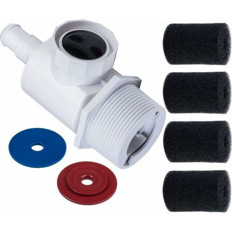 CSPARKV 9-100-9001 Pieza de repuesto para conector UWF para limpiador de piscinas con paquete de 4 9-100-3105 Manguera de barrido depuradora