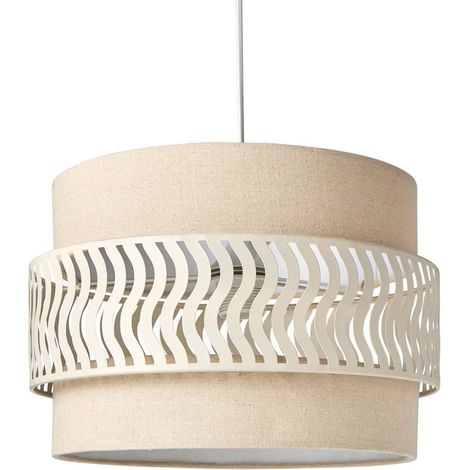 Suspension lin et métal diamètre 34cm (1/5)