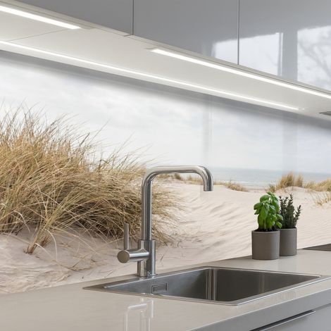 Kitchen Splashback Clouds - Dune landscape - Sand 150x80 cm (1/5)