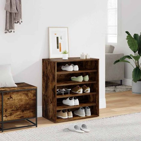 Schuhschrank Räuchereiche 60x35x70 cm Holzwerkstoff