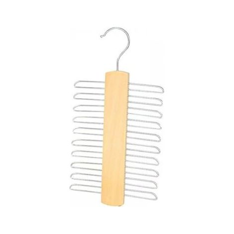 Cintre à cravate et ceinture en bois, support rotatif en bois pour cravate (1 pièce) (1/5)