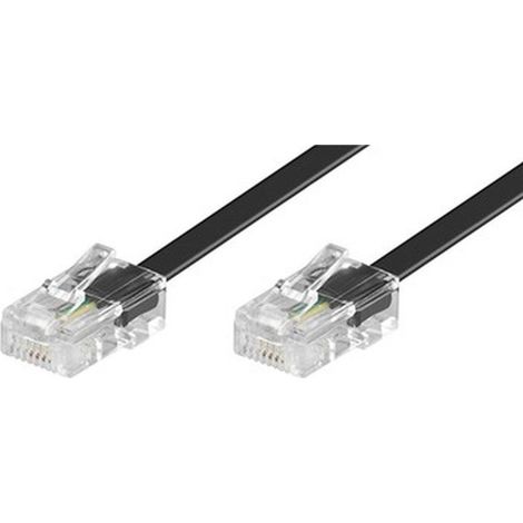 ISDN-Modularanschlusskabel, Kupferkaschierter Aluminiumleiter (CCA), RJ45-Stecker (8P4C) RJ45-Stecker (8P4C). Kabellänge 6 m (1/5)