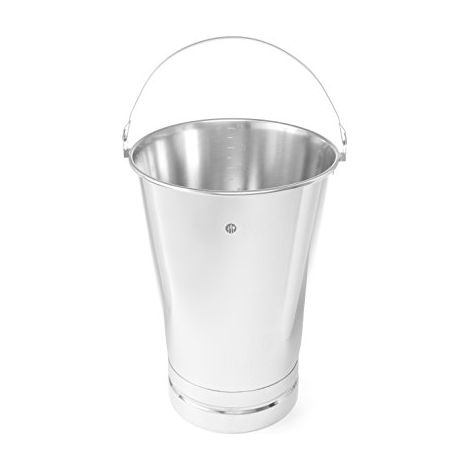 Secchio gastronomico da cucina in acciaio inox con anello e scala graduata 15L - Hendi 516720 (1/2)
