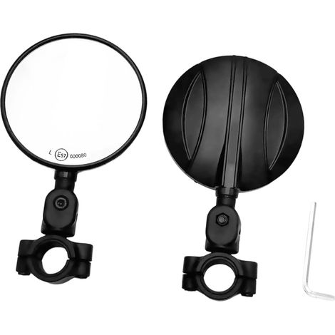Verre de rétroviseur de moto, grand angle, design anti-secousses pour les trajets et les randonnées, verre de rétroviseur réglable (1/5)