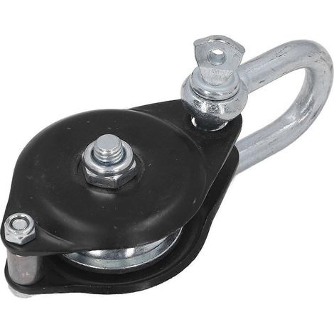 Schwenkbare Schäkelrolle aus legiertem Stahl, 0,3 t Lagerhakenrolle für Elektrobaumaschinen, Insta