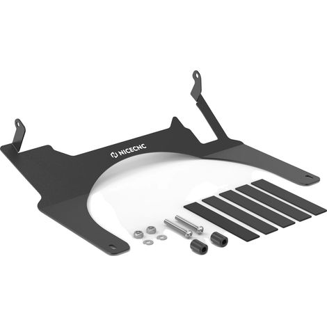 Carenado para cabina de motocicleta, mejora estética, protección contra el viento, negro. (1/2)