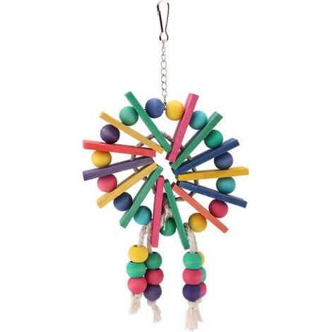 Jouets pour perroquets et oiseaux, jouet suspendu sur pied, balanoire, adapté aux perroquets et aux oiseaux (1/5)