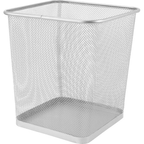 1 poubelle de salle de bain en fer, conteneur à déchets ménagers, panier à papier (1/5)