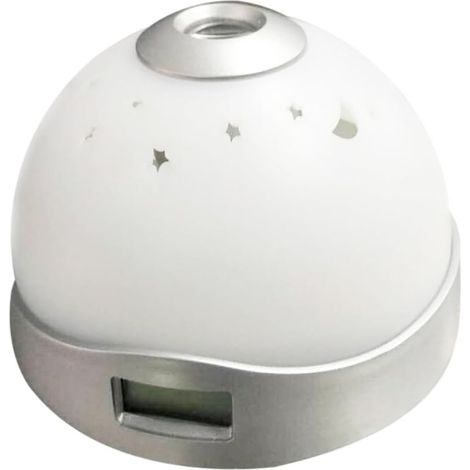 Réveil Veilleuse Apaisante LED à Projection Numérique en (1/5)