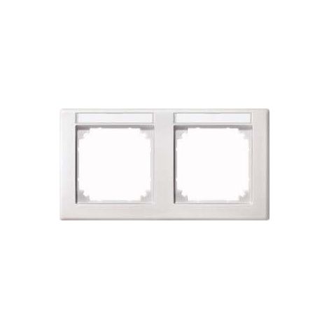 473219 CADRE M-SMART, 2 COMPARTIMENT AVEC LE SUPPORT D'ÉTIQUETTE, HORIZONTAL, BLANC POLAIRE