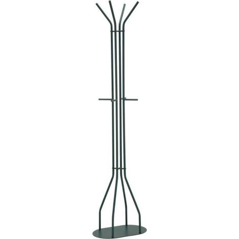 Porte-manteau en métal bleu pétrole cm 45x28x178