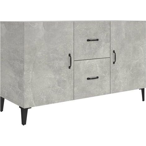 Credenza buffet cassettiera mobile contenitore organizer cucina soggiorno soggiorno 100 x 36 x 60 cm derivati del legno grigio 020031826