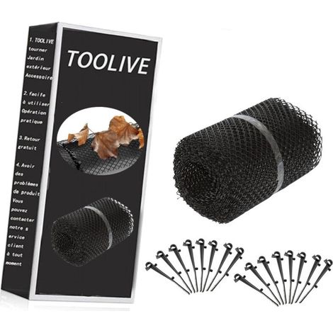 Grillages de protection pour gouttière avec 15clips de fixation ,Grillage gouttière,8 m de Long, Plastique, Protection Anti-Feuilles mortes, 15 cm de Large, Pratique, Noir Adulte Unisexe, 1 élément (1/5)