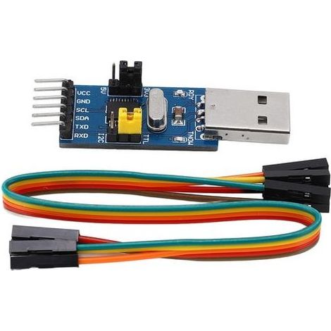 Module adaptateur de convertisseur USB vers IIC I2C UART avec fil de cavalier, téléchargement série TTL (1/5)
