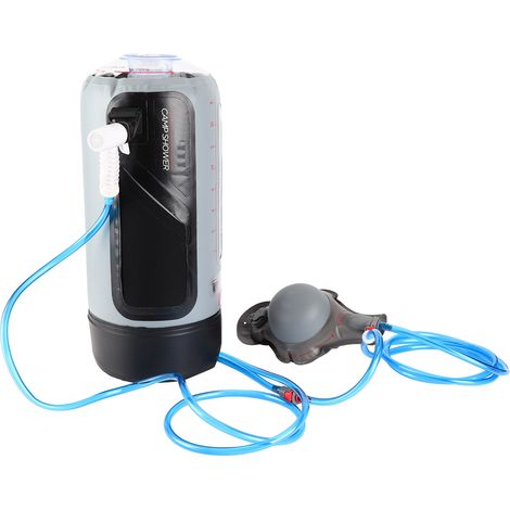 12-Liter-Duschsack für Outdoor-Aktivitäten wie Wandern und Camping mit Fußpumpe und Duschkopf (1/5)