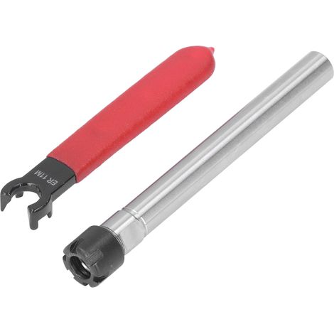 Rallonge droite longue pour porte-pince de serrage CNC, serrage 1-7 mm avec clé C12-ER11M-100L 100 mm (1/5)
