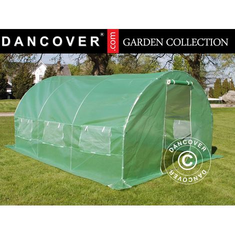 Serre Tunnel 3x4,5x2m, 13,5m², Vert (1/5)