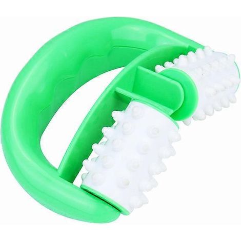 Rouleau de massage portatif, masseur musculaire manuel anti-cellulite pour tout le corps, à 2 roues, adapté aux pieds, aux mains et au corps.-AquaForge