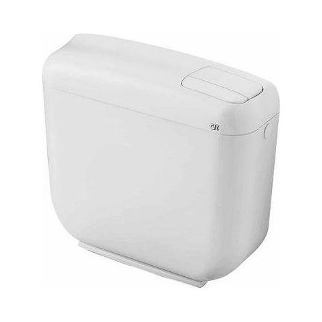 BOÎTIER DE VIDANGE MONOBLOC À DOUBLE BOUTON CONCEPT 2 Dimensions : Blanc - 8 l