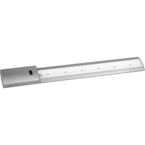 Striscia LED con sensore di movimento (7W 6400K 640lm) 44x5,5cm colore argento (1/4)